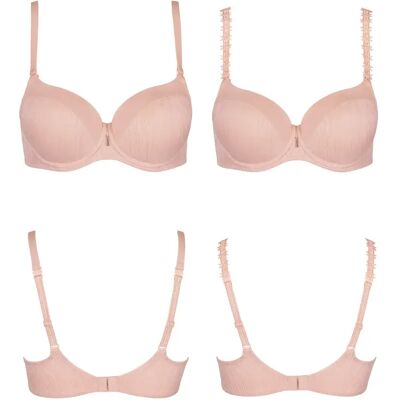 Voorkeursbeha met dubbele bandjes voor vrouwen Lisca Gracia B à E Rose 95C Voorkeursbeha met dubbele bandjes voor vrouwen Lisca Gracia B à E Rose 95C