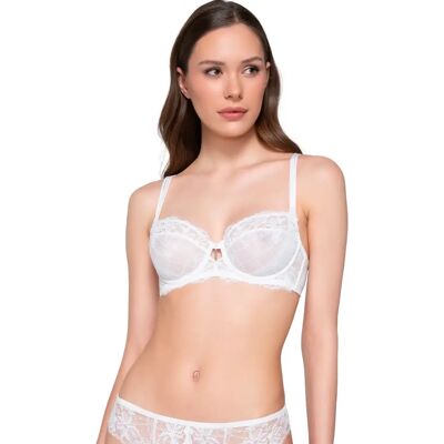 Balkonbh met beugels voor vrouwen Luna Venus Blanc 100D Balkonbh met beugels voor vrouwen Luna Venus Blanc 100D