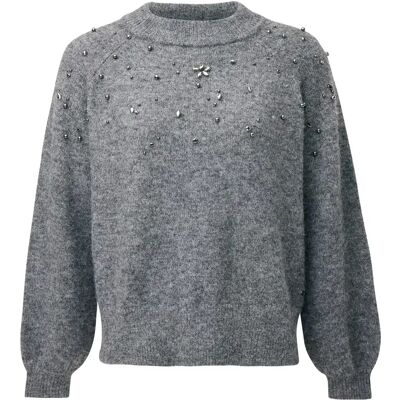Pull met Patroon Dames Mexx Gris S Pull met Patroon Dames Mexx Gris S