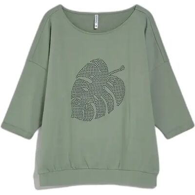 Dames sweatshirt Moodo L-BL-4600 Vert XL Dames sweatshirt Moodo L-BL-4600 Vert XL