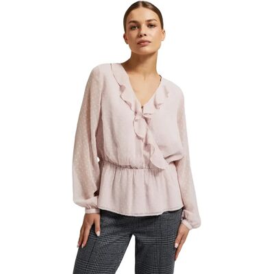 Dameshemd Moodo Z-KO-4523 Rose XL Dameshemd Moodo Z-KO-4523 Rose XL