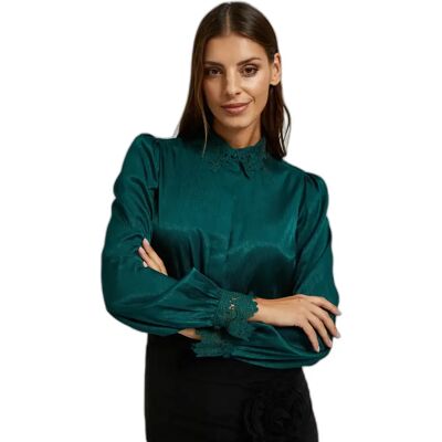 Dameshemd Moodo Z-KO-4531 Vert 40 Dameshemd Moodo Z-KO-4531 Vert 40