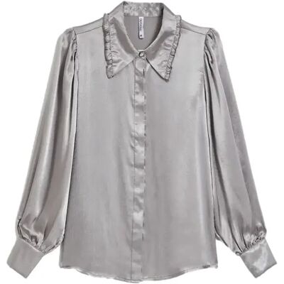 Dameshemd Moodo Z-KO-4532 Gris L Dameshemd Moodo Z-KO-4532 Gris L