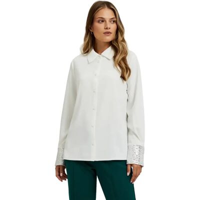 Dameshemd Moodo Z-KO-4549 Blanc M Dameshemd Moodo Z-KO-4549 Blanc M