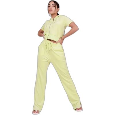 Loszittende fluwelen broek voor dames Project X Paris Geel S Loszittende fluwelen broek voor dames Project X Paris Geel S