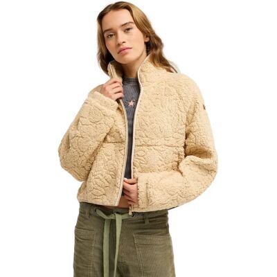 Damesfleece met rits Roxy Blurry Cloud Beige L Damesfleece met rits Roxy Blurry Cloud Beige L