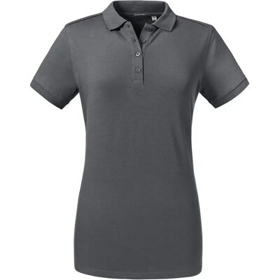 Damespolo Russell Athletic Tailored Stretch Gris XS Damespolo Russell Athletic Tailored Stretch Gris XS