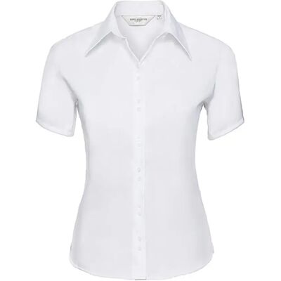 Vrouwenblouse Russell Athletic Ultimate Non-iron Blanc L Vrouwenblouse Russell Athletic Ultimate Non-iron Blanc L