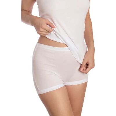 Zeer hoge broek voor dames Sassa Fine Rib Blanc 50 Zeer hoge broek voor dames Sassa Fine Rib Blanc 50