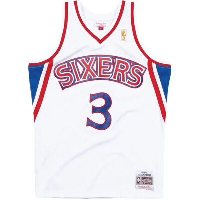 Mitchell & Ness - Swingman Mesh Jersey - Wit - Philadelphia 76ers - Jersey Mitchell & Ness - Swingman Mesh Jersey - Wit - Philadelphia 76ers - Jersey