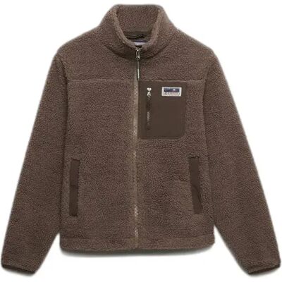Damesfleece met rits Superdry Heritage Marron 2XS Damesfleece met rits Superdry Heritage Marron 2XS