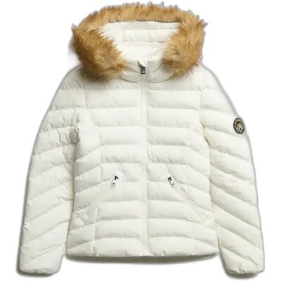 Damesjack met capuchon Superdry Fuji Wit M Damesjack met capuchon Superdry Fuji Wit M