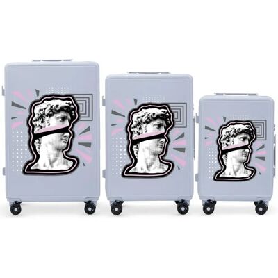 Koffer Wings ABS+ Popiersie (x3) Bleu 198 L Koffer Wings ABS+ Popiersie (x3) Bleu 198 L