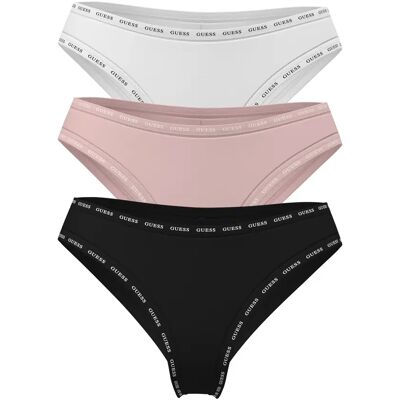 Braziliaanse slip voor vrouwen Guess Basic (x3) Rose M Braziliaanse slip voor vrouwen Guess Basic (x3) Rose M