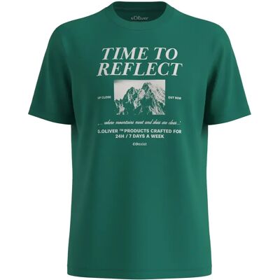 Katoenen T-shirt met bedrukte art op de voorkant s.Oliver Vert S Katoenen T-shirt met bedrukte art op de voorkant s.Oliver Vert S