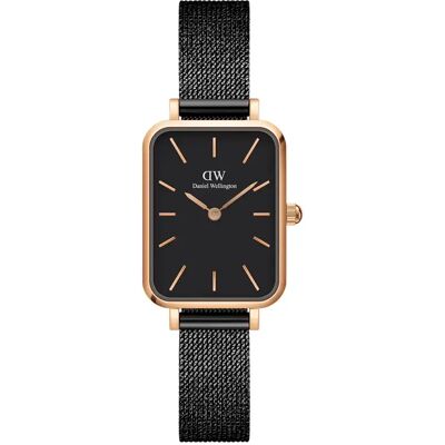Dameshorloge Daniel Wellington Quadro Pressed Ashfield Noir 20x26 mm Dameshorloge Daniel Wellington Quadro Pressed Ashfield Noir 20x26 mm