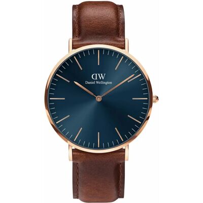 Kijk naar Daniel Wellington St Mawes Classic Bleu 40 mm Kijk naar Daniel Wellington St Mawes Classic Bleu 40 mm