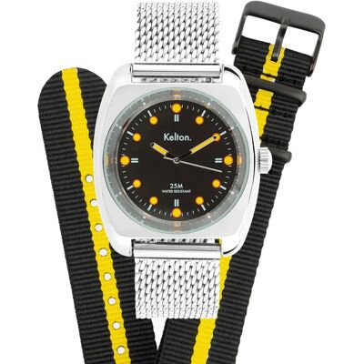 Horloge met band Kelton RC2 Noir 38 mm Horloge met band Kelton RC2 Noir 38 mm