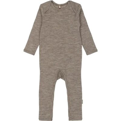 Baby merinowollen overall Mikk-Line Marron 3 mois Baby merinowollen overall Mikk-Line Marron 3 mois