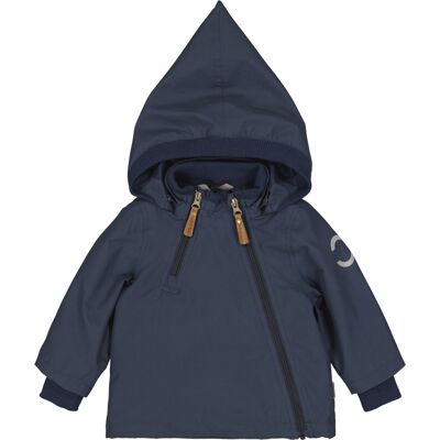 Waterproof polyester jas voor baby's Mikk-Line Blauw 9 maanden Waterproof polyester jas voor baby's Mikk-Line Blauw 9 maanden