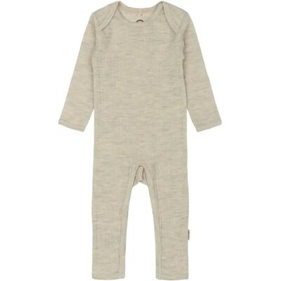 Baby merinowollen overall Mikk-Line Beige 6 maanden Baby merinowollen overall Mikk-Line Beige 6 maanden