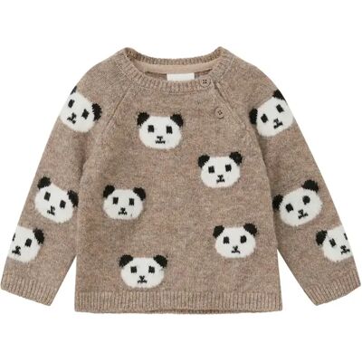 Unisex Gebreide Pull met Berenmotieven voor Baby's s.Oliver Marron 6 maanden Unisex Gebreide Pull met Berenmotieven voor Baby's s.Oliver Marron 6 maanden