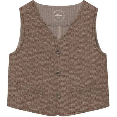 Jacquard Vest Voor Bébé s.Oliver Marron 6 maanden Jacquard Vest Voor Bébé s.Oliver Marron 6 maanden