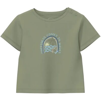 Interchangeable Print T-shirt met Ronde Hals voor Baby s.Oliver Vert 3 maanden Interchangeable Print T-shirt met Ronde Hals voor Baby s.Oliver Vert 3 maanden