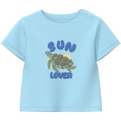 T-shirt met verwisselbare print en applicatie voor baby's s.Oliver Turquoise 6 maanden T-shirt met verwisselbare print en applicatie voor baby's s.Oliver Turquoise 6 maanden