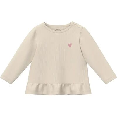 T-shirt met trapezevorm en plooien en volantjes voor baby's s.Oliver Beige 6 maanden T-shirt met trapezevorm en plooien en volantjes voor baby's s.Oliver Beige 6 maanden