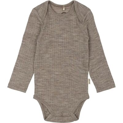 Baby romper met lange mouwen Mikk-Line Marron 3 ans Baby romper met lange mouwen Mikk-Line Marron 3 ans