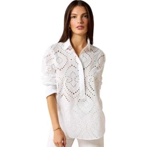 Vrouwenblouse Ariat Blanc L Vrouwenblouse Ariat Blanc L