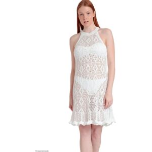 Damesstrandjurk Admas Happy Blanc L/XL Damesstrandjurk Admas Happy Blanc L/XL