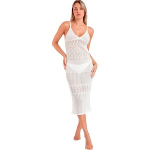 Zomerse lange jurk voor dames Admas Slim Blanc L/XL Zomerse lange jurk voor dames Admas Slim Blanc L/XL