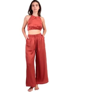 Dames top en broek set Admas Satinee Beach Orange M Dames top en broek set Admas Satinee Beach Orange M