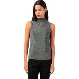 Damestanktop met hoge hals Admas Gemstones Gris M Damestanktop met hoge hals Admas Gemstones Gris M