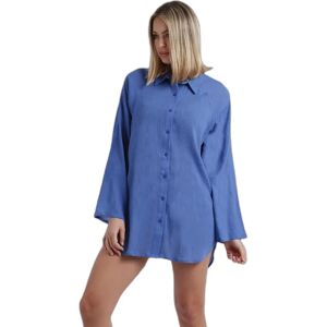 Dames strandhemd jurk met lange mouwen Admas Bleu XL Dames strandhemd jurk met lange mouwen Admas Bleu XL