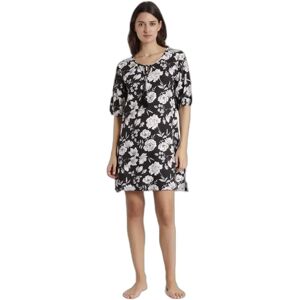 Bloemige strandjurk met Franse mouwen voor dames Admas Noir M Bloemige strandjurk met Franse mouwen voor dames Admas Noir M
