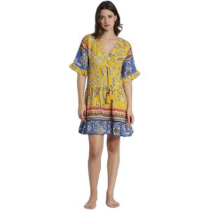 Damesstrandjurk Admas Hippy Beach Jaune M Damesstrandjurk Admas Hippy Beach Jaune M