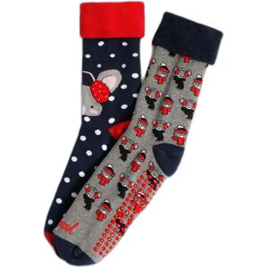 Dames antislip sokken Admas Good Morning Mouse (x6) Bleu TU Dames antislip sokken Admas Good Morning Mouse (x6) Bleu TU