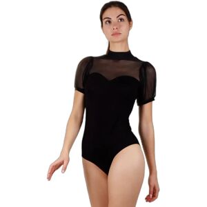 Body met lanternenmouwen voor dames Admas Noir M Body met lanternenmouwen voor dames Admas Noir M