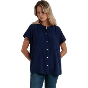 Vrouwelijke vloeiende blouse Admas Bleu M Vrouwelijke vloeiende blouse Admas Bleu M