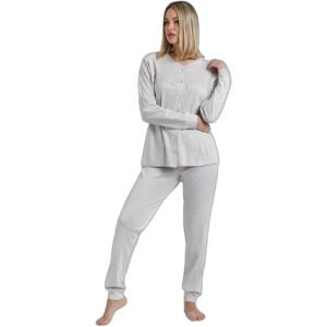 Dames pyjama met lange mouwen Admas Classic Classic Gris 2XL Dames pyjama met lange mouwen Admas Classic Classic Gris 2XL