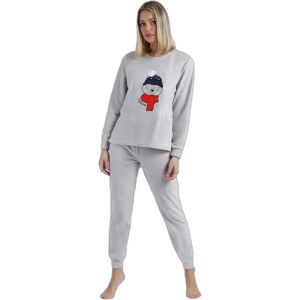 Dames pyjama met lange mouwen Admas Morning Mouse Gris L Dames pyjama met lange mouwen Admas Morning Mouse Gris L
