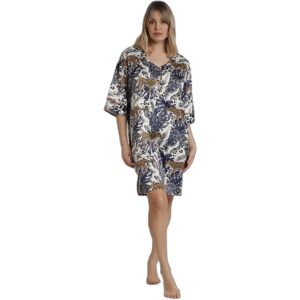 Nuisette met Franse mouwen voor dames Admas Luxury Leopard Bleu S Nuisette met Franse mouwen voor dames Admas Luxury Leopard Bleu S