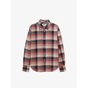 Langarm geruite blouse voor dames Aigle Bleu S Langarm geruite blouse voor dames Aigle Bleu S