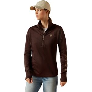 Dames Polaire 1/2 Zip Ariat Team EQ Marron M Dames Polaire 1/2 Zip Ariat Team EQ Marron M