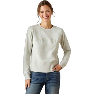 Dames sweatshirt Ariat Martine Gris L Dames sweatshirt Ariat Martine Gris L