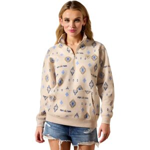 Dames sweatshirt met 1/2 rits Ariat Sapphire Beige S Dames sweatshirt met 1/2 rits Ariat Sapphire Beige S