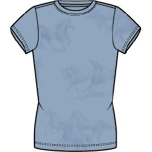Dames-T-shirt Ariat Mirage Bleu M Dames-T-shirt Ariat Mirage Bleu M